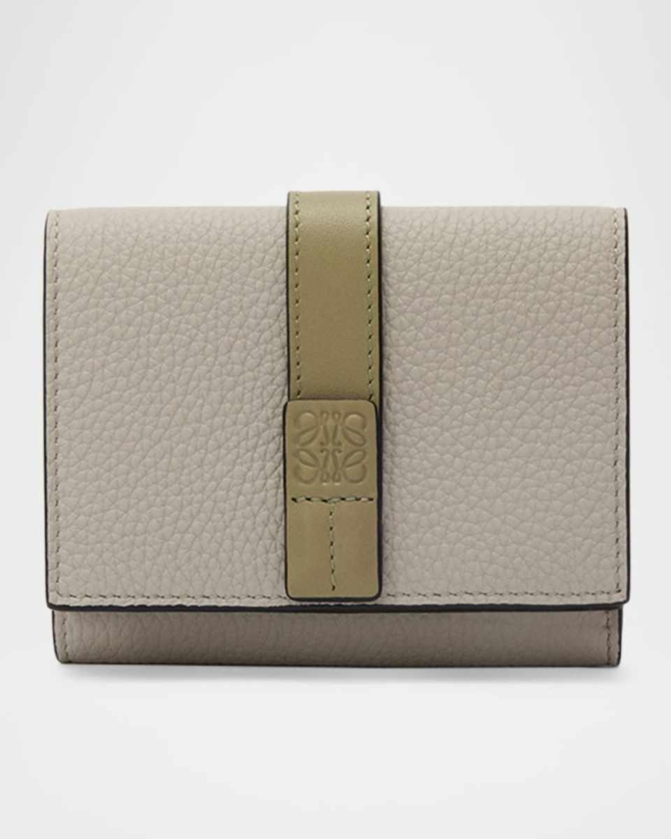 Trifold Wallet in Soft Grained Leather